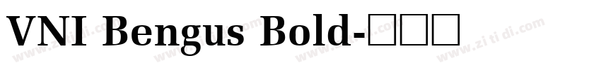 VNI Bengus Bold字体转换